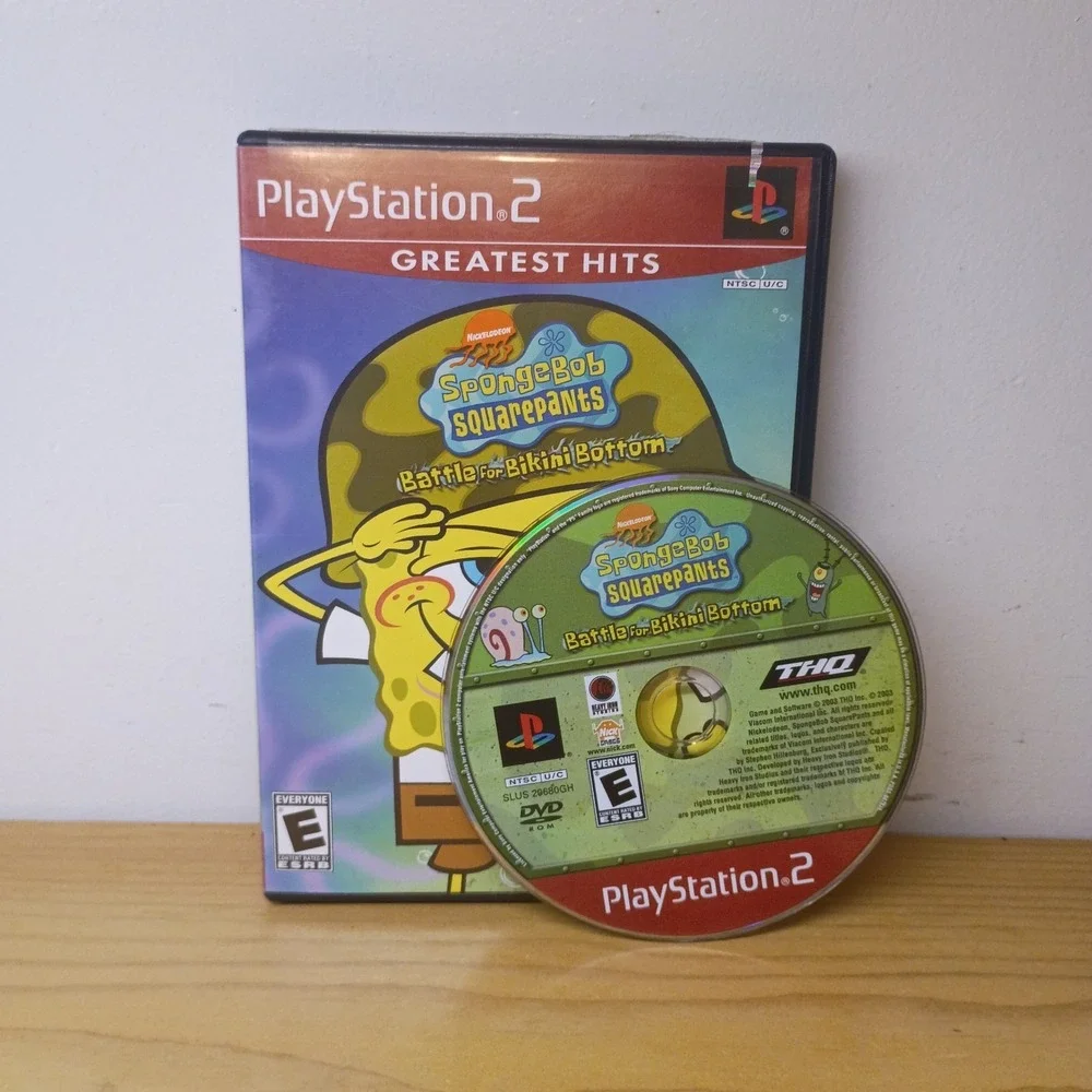 SpongeBob SquarePants: Battle for Bikini Bottom PlayStation 2 No Manual